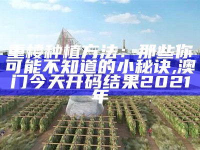 小型室内种植：盆栽里的致富秘密, 澳门正版资料免费大全版