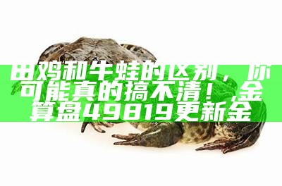 田鸡和牛蛙的区别，你可能真的搞不清！, 金算盘49819更新金