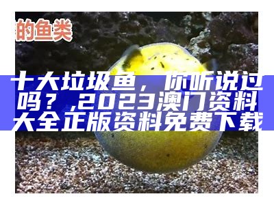 十大垃圾鱼，你听说过吗？, 2023澳门资料大全正版资料免费下载