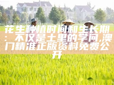 花生种植时间和生长期：不仅是土里的学问, 跑狗图新一代论坛5043论坛