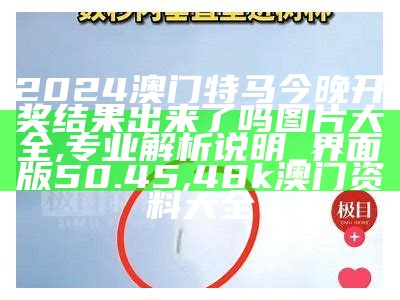 2024澳门特马今晚开奖结果出来了吗图片大全,专业解析说明_界面版50.45, 153111小龙人一句中特