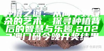 种植之道：从简单到复杂的艺术，探寻种植背后的智慧与乐趣, 2023澳门码今晚开奖结果