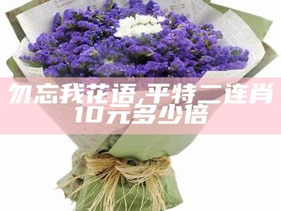 勿忘我花语, 平特二连肖10元多少倍