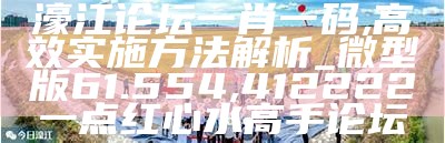 濠江论坛一肖一码,高效实施方法解析_微型版61.554, 412222一点红心水高手论坛