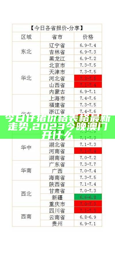 今日仔猪价格表格最新走势, 2023今晚澳门开什么