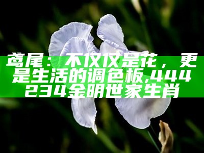 鸢尾花：那一抹特别的色彩, 494949澳门今晚开什么