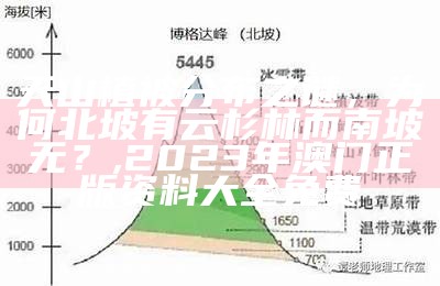 天山植被分布之谜，为何北坡有云杉林而南坡无？, 2023年澳门正版资料大全免费