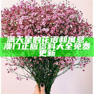 紫色满天星的花语, 香港正版二四六论坛