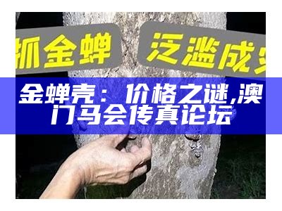 金蝉养殖，听起来像是一场蝉鸣中的“黄金梦”, 彩吧论坛首页今天