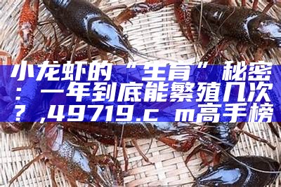 小龙虾的“生育”秘密：一年到底能繁殖几次？, 49719.cσm高手榜