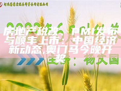 房地产税改、PMI发布与顺丰上市：中国经济新动态, 奥门马今晚开奖