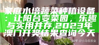 家庭水培蔬菜种植设备：让阳台变菜园，乐趣与实用并存, 412222一点红心水高手论坛