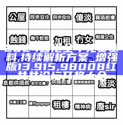 2024香港全年免费资料,持续解析方案_增强版13.915, 98008红共共论坛开奖大全