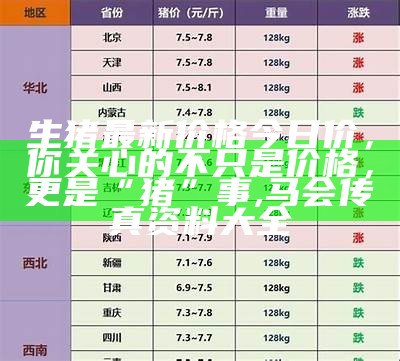 今日全国生猪价格走势, f49cc.高手金彩网