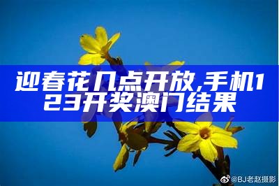 迎春花几点开放, 手机123开奖澳门结果