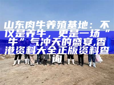 山东肉牛养殖基地：不仅是养牛，更是一场“牛”气冲天的盛宴, 香港资料大全正版资料查询