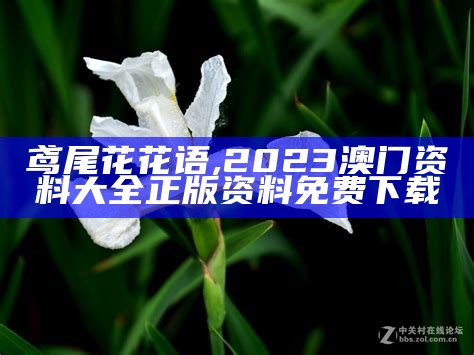 鸢尾花花语, 2023澳门资料大全正版资料免费下载