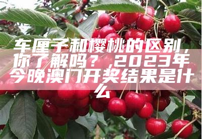 车厘子和樱桃的区别，你了解吗？, 2023年今晚澳门开奖结果是什么