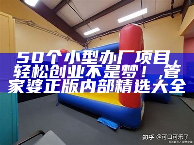 50个小型办厂项目，轻松创业不是梦！, 管家婆正版内部精选大全