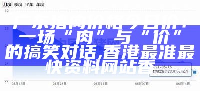 广东猪肉价格今日价：一场“肉”与“价”的搞笑对话, 香港最准最快资料网站香