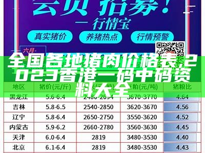 明后三天猪肉价格表（文章）, 481111横财富网中特中