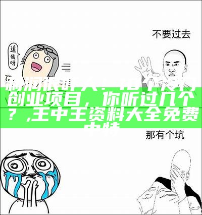 创业项目：那些笑中带泪的“大坑”, 免费资料大全正版免费资料大全